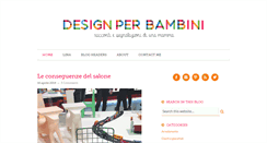 Desktop Screenshot of designperbambini.it