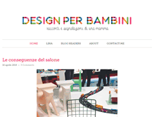 Tablet Screenshot of designperbambini.it